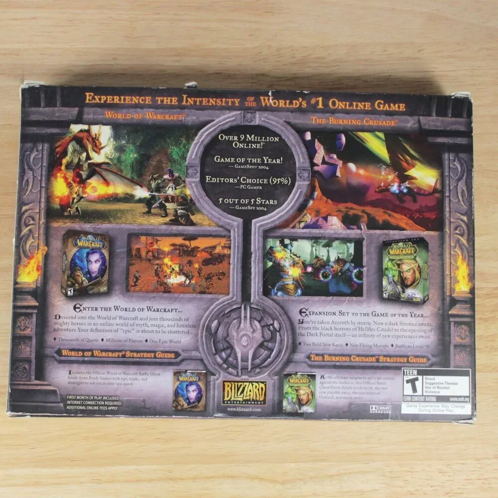 World Of Warcraft Battle Chest DVD-Rom Online Computer Game